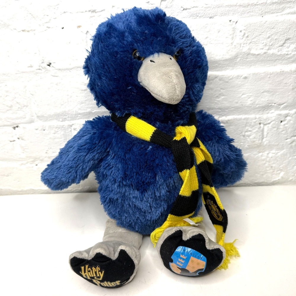 BUILD A BEAR Ravenclaw of Harry Potter Rare Plush‎ Raven 16" Bird Blue